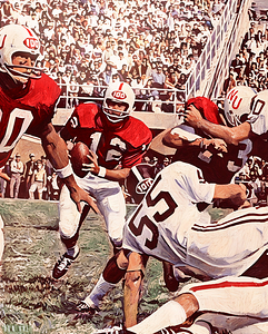 1969 Nebraska Cornhuskers Football Art