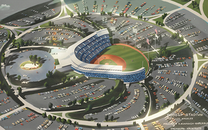 Dodger Stadium Architectural Rendering Art