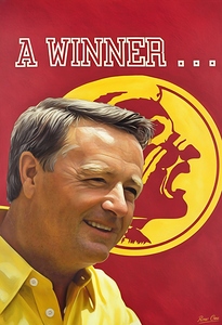 1980s Bobby Bowden Florida State Art