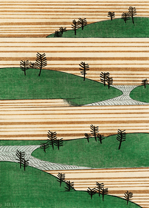 Japanese Landscape Illustration Circa 1890