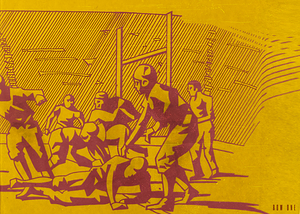 Vintage Minnesota Golden Gophers Football Art Remix