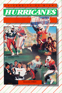 1987 Miami Hurricanes Cover Art