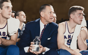Coach Phog Allen Kansas Jayhawks Basketball Sideline