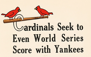 1943 St. Louis Cardinals World Series Art by Row One Brand