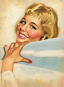 1961 Cheerleader Art