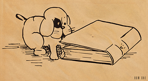 1920s dog book art