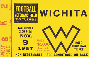 1957 Wichita State Football Ticket Remix