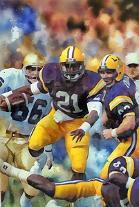 1984 lsu tigers football art 