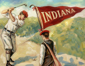 Early 1900s Indiana Golf Art