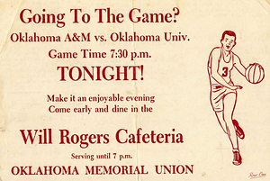1950s Oklahoma Sooners Basketball Ad