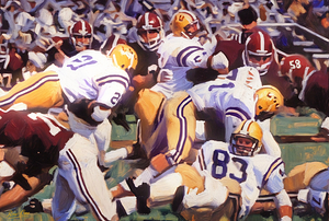 1984 LSU vs. Alabama Football Art