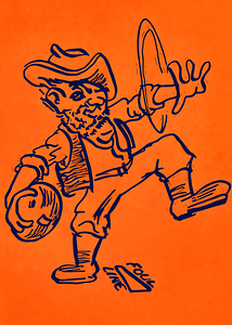 Vintage Texas Western Miners Basketball Art