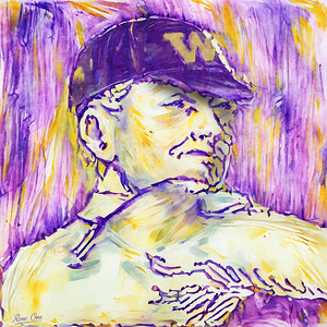 Early 1900s Washington Huskies Baseball Art