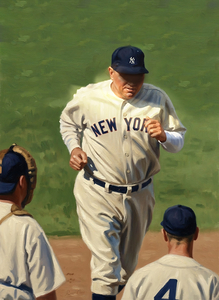 Babe Ruth Trots Home