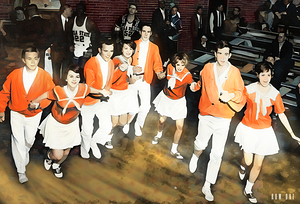 1960s OSU Cowboys Basketball Cheerleaders Art