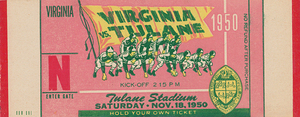 1950 Virginia Cavaliers at Tulane Green Wave