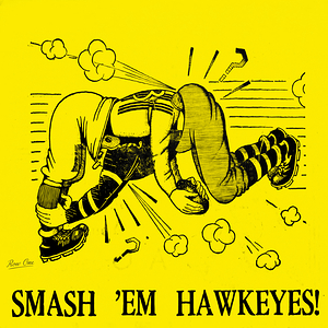 1930s Iowa Hawkeyes Football Art