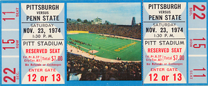 1974 Penn State Nittany Lions at Pitt Panthers