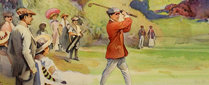 1916 Golf Painting