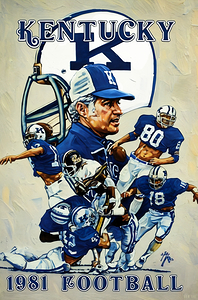 1981 Kentucky Wildcats Football Art