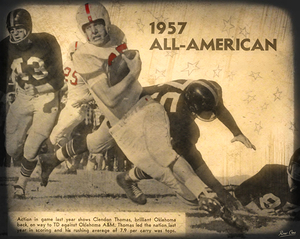 1957 Clendon Thomas Oklahoma Sooners Viewfinder