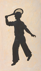 1925 Tennis Art by D. Parsons