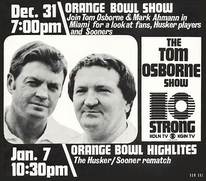1979 Tom Osborne Nebraska Orange Bowl Show