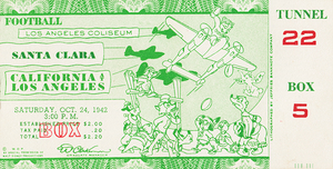 1942 Santa Clara Broncos at UCLA Bruins