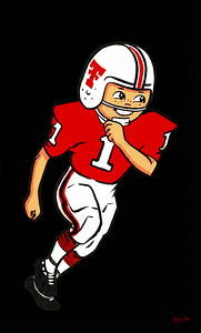 1970s Texas Tech Cartoon Art by Row One Brand