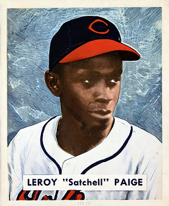 1949 Satchel Paige Bowman Card Wall Art