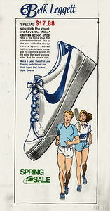 1982 Nike Shoe Ad Art