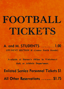 Vintage Oklahoma A&M Aggies Ticket Ad