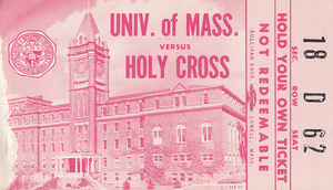 Vintage Holy Cross vs. UMass Football Ticket