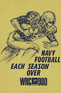 1967 WRC 980 Radio Navy Football Ad