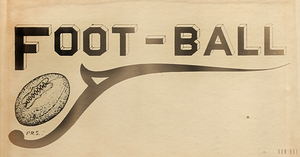 early 1900s football art