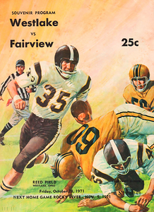 1971 Westlake vs. Fairview High School Football Art