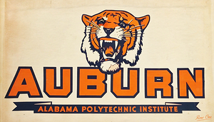 Auburn Polytechnic Institute Tiger Art