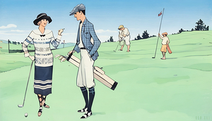 A.B. Walker 1923 Golf Art Remix