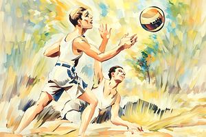 1928 Basketball Art Remix