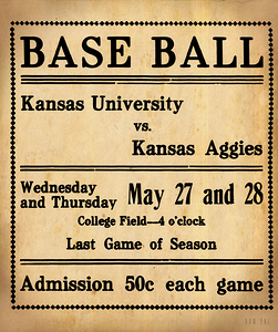 1914 Kansas Jayhawks vs. Kansas State College Aggies