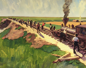 Early 1900s Railroad Art
