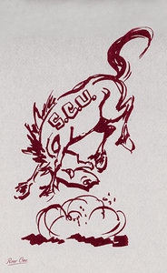 1960s Santa Clara Broncos Art