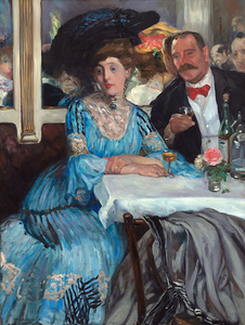At Mouquin’s 1905 by William James Glackens 