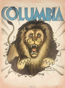 1930s Columbia Lions Art by Thorndike