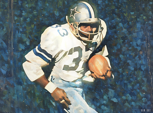 tony dorsett dallas football art
