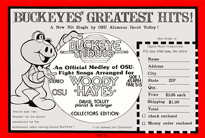 1984 Ohio State Fight Songs Advertisement