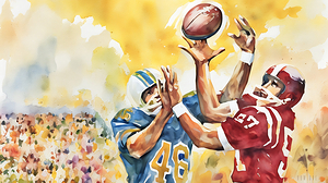 making a play retro football