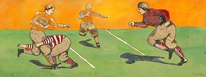 Early 1900s Tennessee Vols Football Art