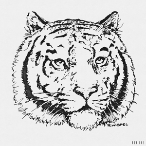 1980s Tiger Art by RW Opel