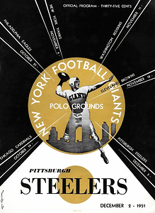 1951 steelers giants cover art